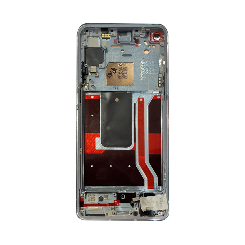 OEM Screen Replacement with Frame for Oneplus 8T Silver