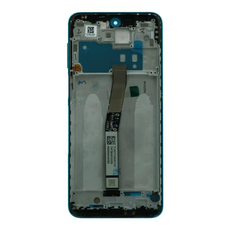 OEM Screen Replacement with Frame for Redmi Note 9 Pro Green