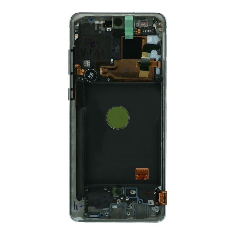 OEM Screen Replacement with Frame for Samsung Galaxy Note 10 Lite Silver