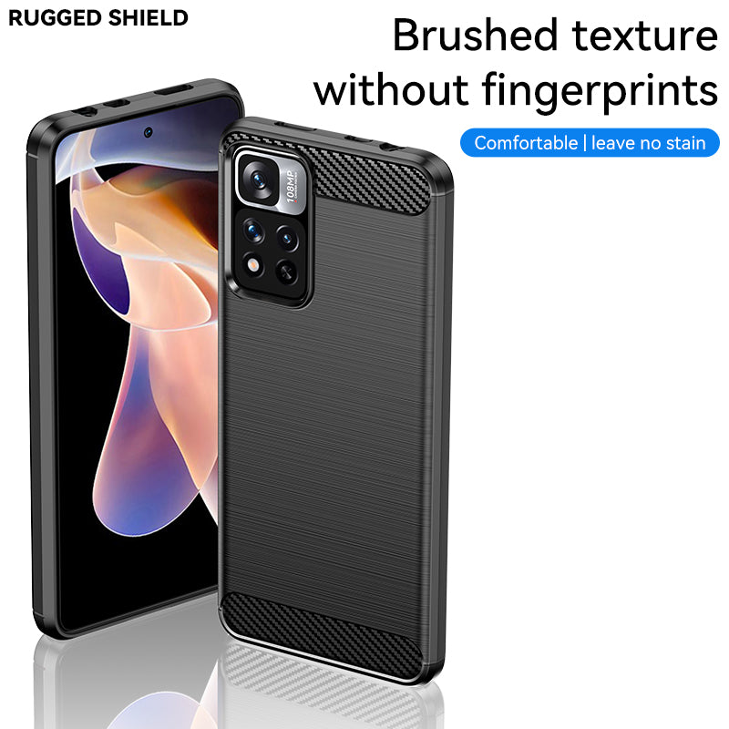 Brushed Silicone Phone Case For Redmi Note 11 Pro+ 5G(China)