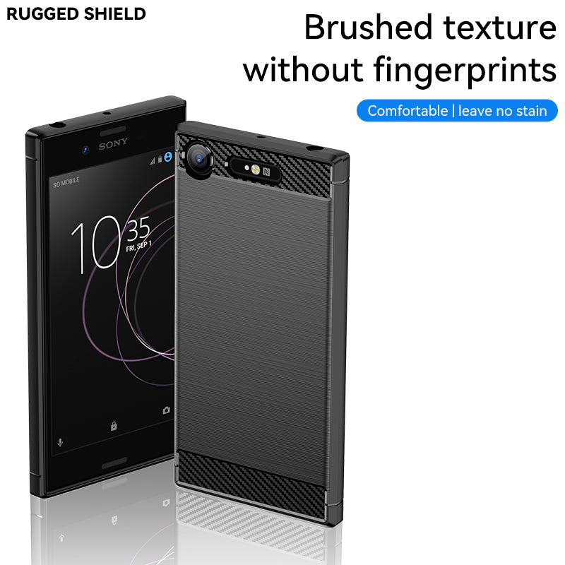 Brushed Silicone Phone Case For Sony Xperia XZ1