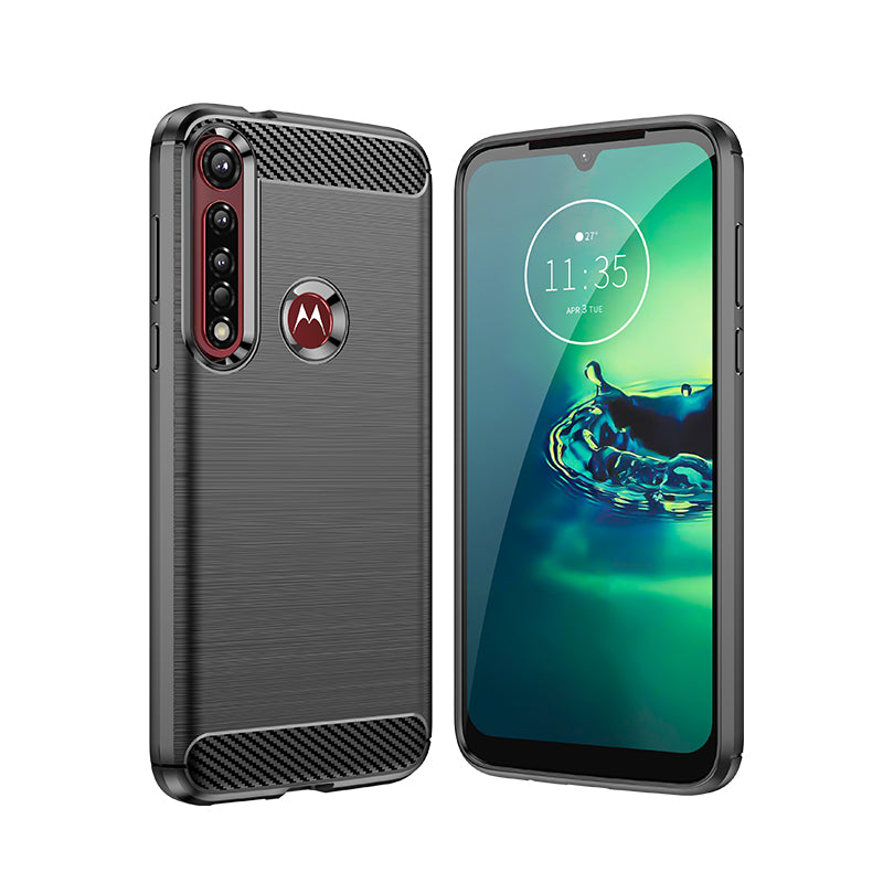 Brushed Silicone Phone Case For Motorola Moto One Vision Plus