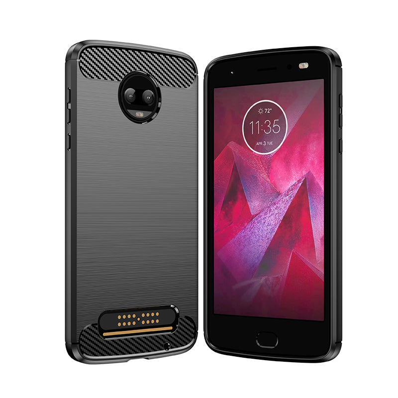Brushed Silicone Phone Case For Motorola Moto Z2