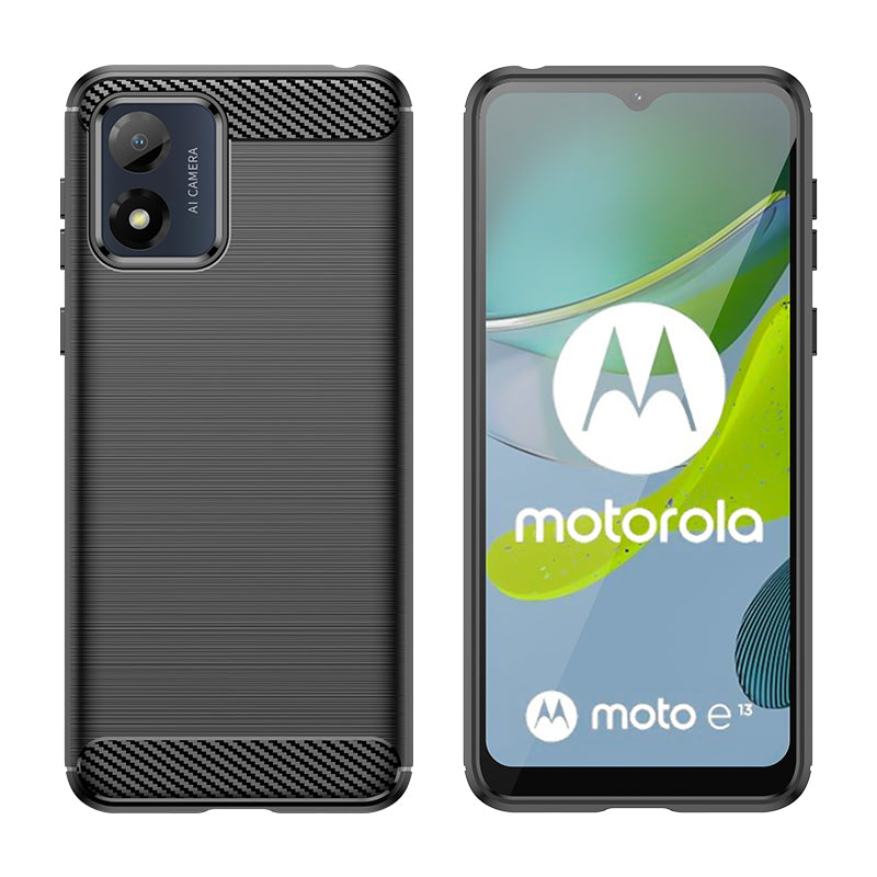 Brushed Silicone Phone Case For Motorola Moto E13 2023