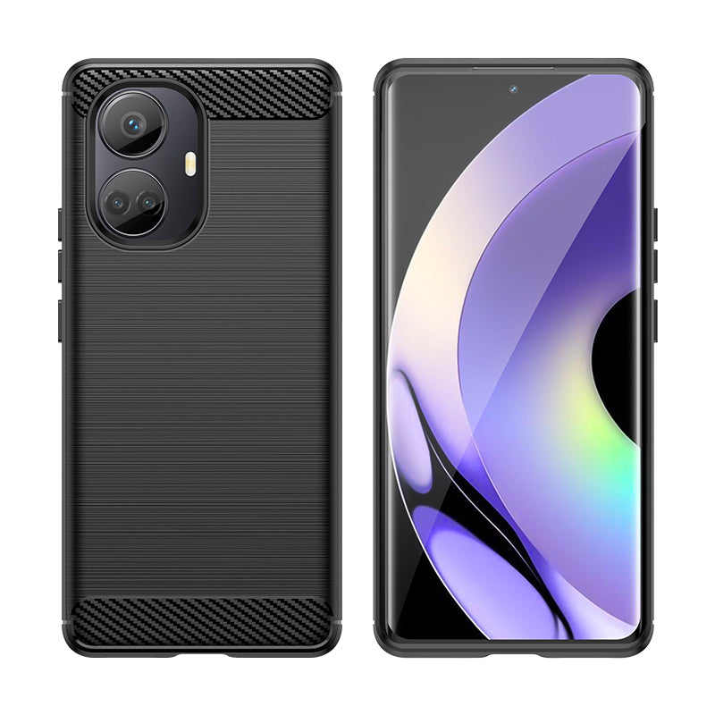 Brushed Silicone Phone Case For Realme 10 Pro+