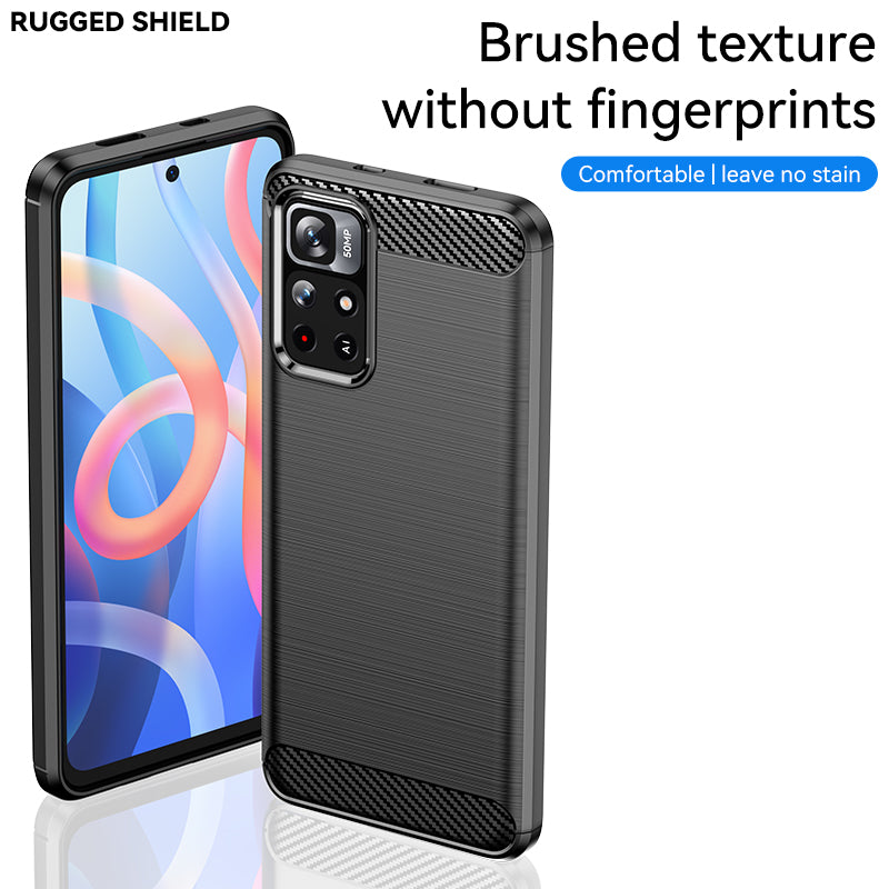 Brushed Silicone Phone Case For Redmi Note 11T 5G
