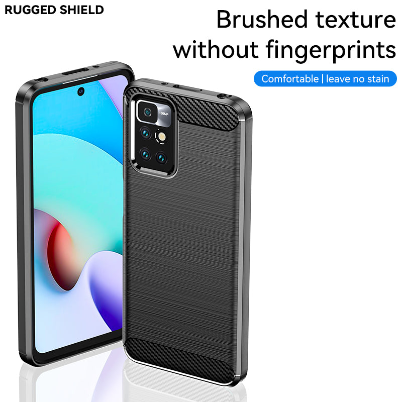Brushed Silicone Phone Case For Redmi 10 Prime 2022