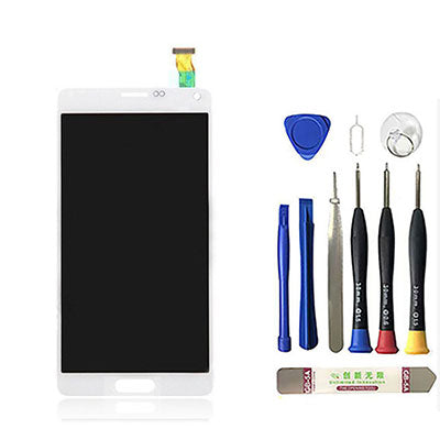 OEM LCD with Digitizer Replacement for Samsung Galaxy Note 4 White