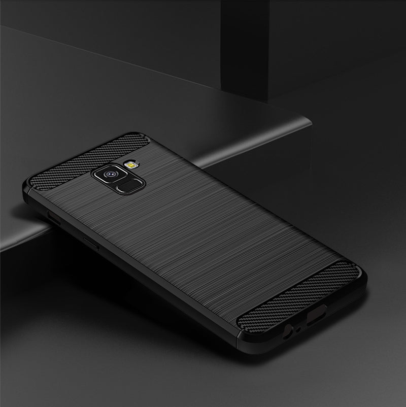 Brushed Silicone Phone Case For Samsung Galaxy A8 Plus 2018