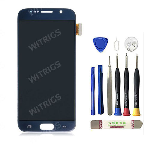 OEM LCD with Digitizer Replacement for Samsung Galaxy S6 Blue