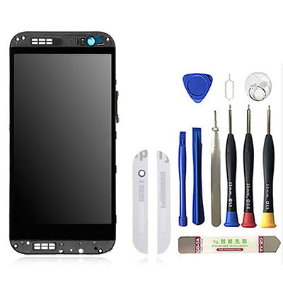 OEM LCD Screen Assembly (With Speaker Cover) for HTC One M8 White