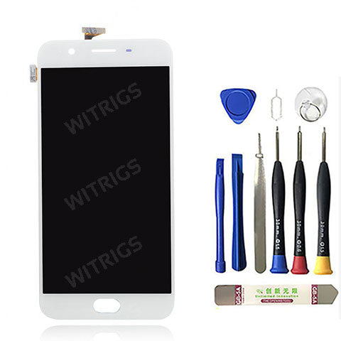 OEM LCD Screen with Digitizer Replacement for Oppo F1s White