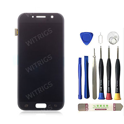 OEM LCD Screen with Digitizer Replacement for Samsung Galaxy A5 (2017) Black Sky