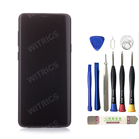 OEM Screen Replacement with Frame for Samsung Galaxy S9 Plus Midnight Black