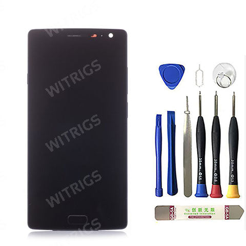 OEM Screen Replacement with Frame for OnePlus 2 Sandstone Black