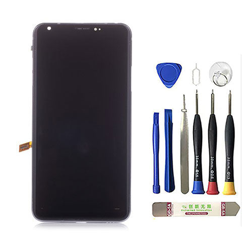 OEM P-OLED Screen Replacement with Frame for LG V30 Cloud Silver