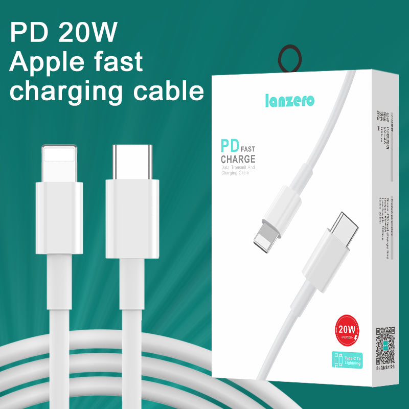 Lanzero USB-C to Lightning data Cable 20W Standard version PD Fast charging cable