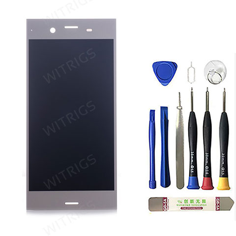 Screen Replacement for Sony Xperia XZ1 Warm Silver