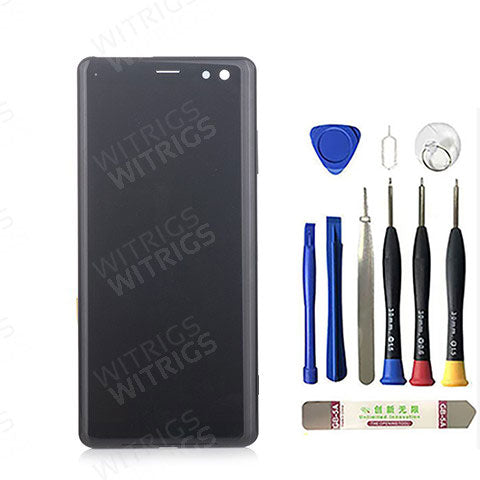 OEM Screen Replacement with Frame for Sony Xperia XZ3 Black