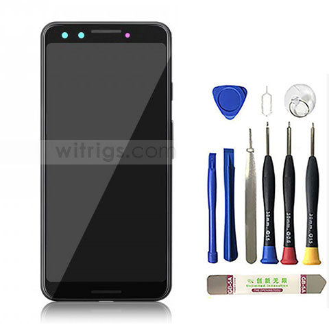 OEM Screen Replacement with Frame for Google Pixel 3 Just Black