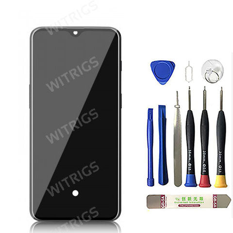 OEM Screen Replacement with Frame for OnePlus 6T Mirror Black