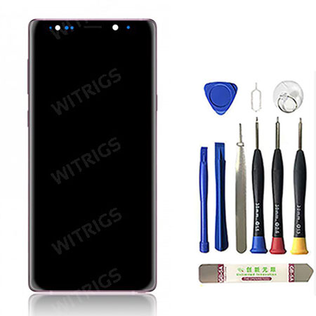 OEM Screen Replacement with Frame for Samsung Galaxy Note 9 Lavender Purple