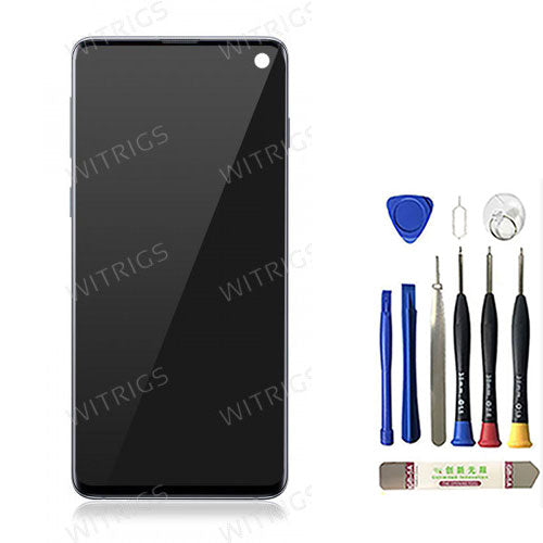 OEM Screen Replacement with Frame for Samsung Galaxy S10 Prism Blue