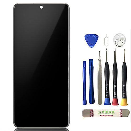 OEM Screen Replacement with Frame for Samsung Galaxy S20 Ultra /Ultra 5G Silver