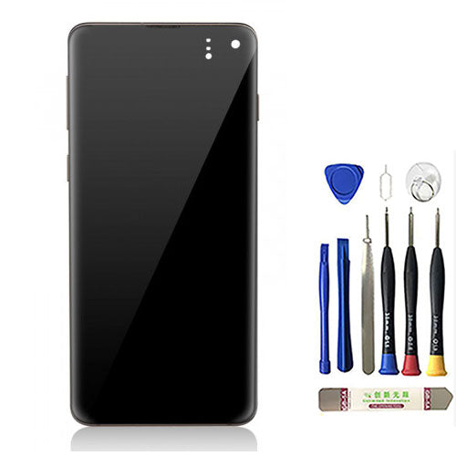 OEM Screen Replacement with Frame for Samsung Galaxy S10 Prism Black