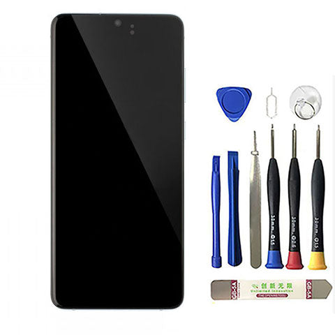 OEM Screen Replacement with Frame for Samsung Galaxy S20 Plus Black