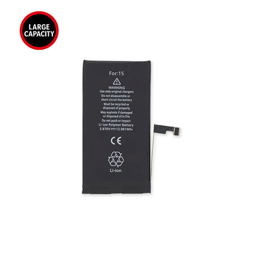 New Replacement High Capacity battery For iPhone 15 3600 mAh
