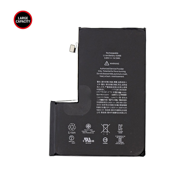 New Replacement High Capacity battery For iphone 12 Pro Max 4600 mAh