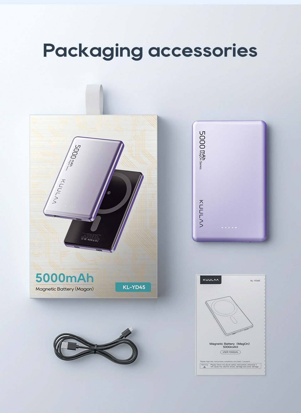 Portable Charger Magsafe Chargers For Iphone 12 Magnetic Power