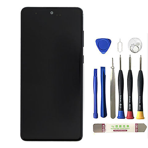 OEM Screen Replacement with Frame for Samsung Galaxy Note 10 Lite Black