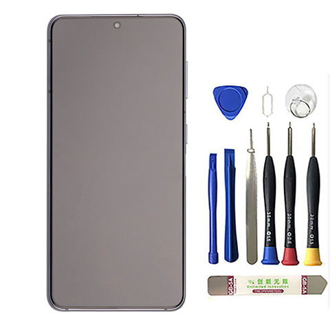 OEM Screen Replacement with Frame for Samsung Galaxy S21 Grey