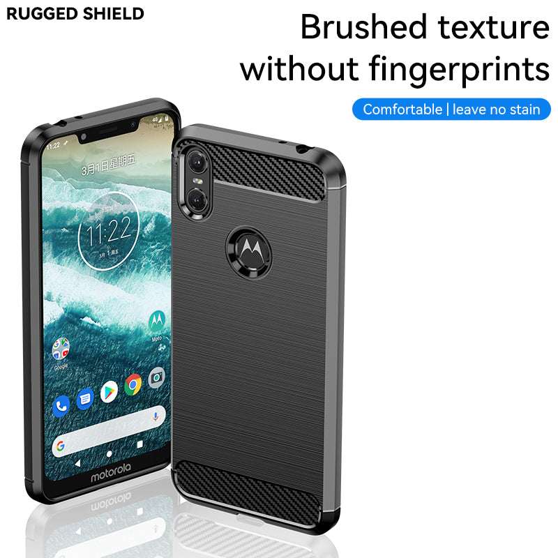 Brushed Silicone Phone Case For Motorola Moto P30 Play