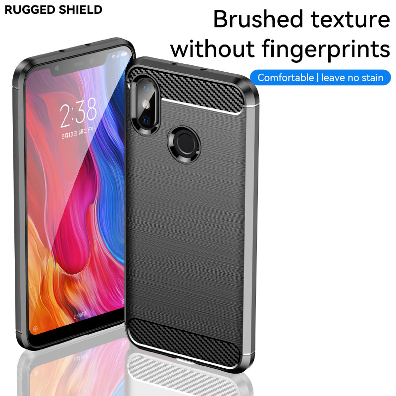 Brushed Silicone Phone Case For Xiaomi Mi 8