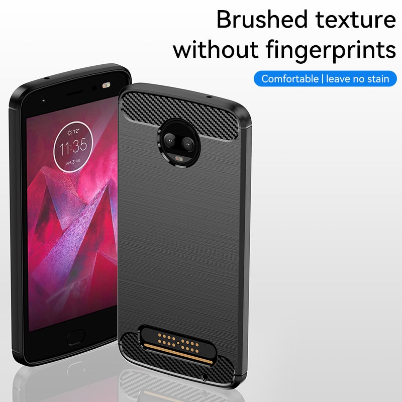 Brushed Silicone Phone Case For Motorola Moto Z2 Force