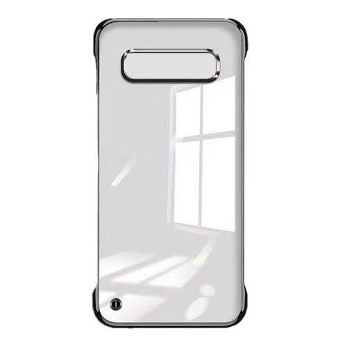 Transparent Plating Phone Case for Samsung Galaxy S10 Black