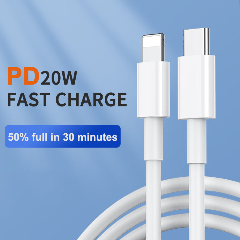 Lanzero USB-C to Lightning data Cable 20W Standard version PD Fast charging cable