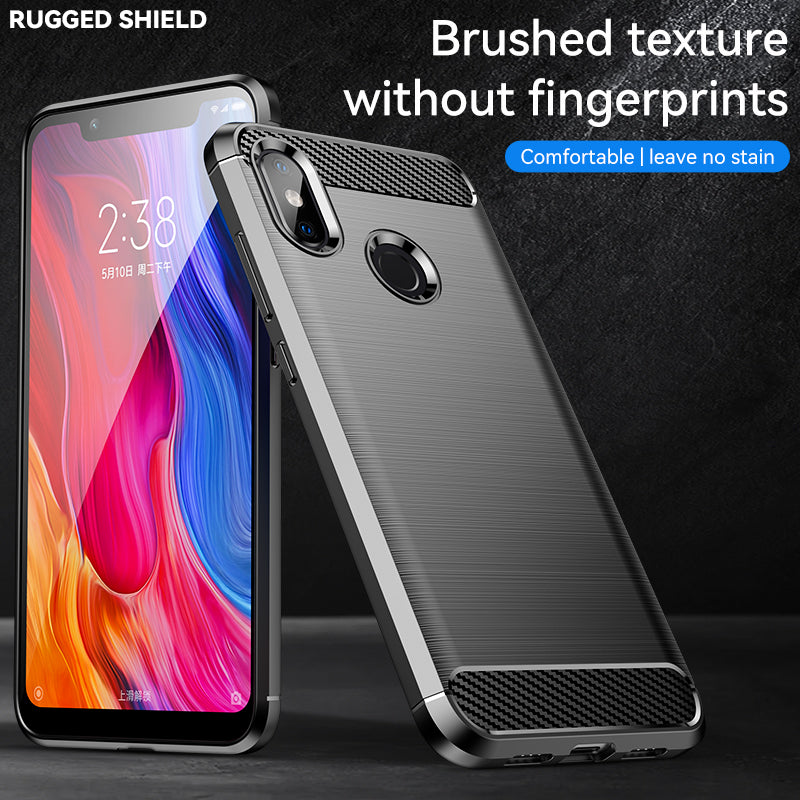 Brushed Silicone Phone Case For Xiaomi Mi 8