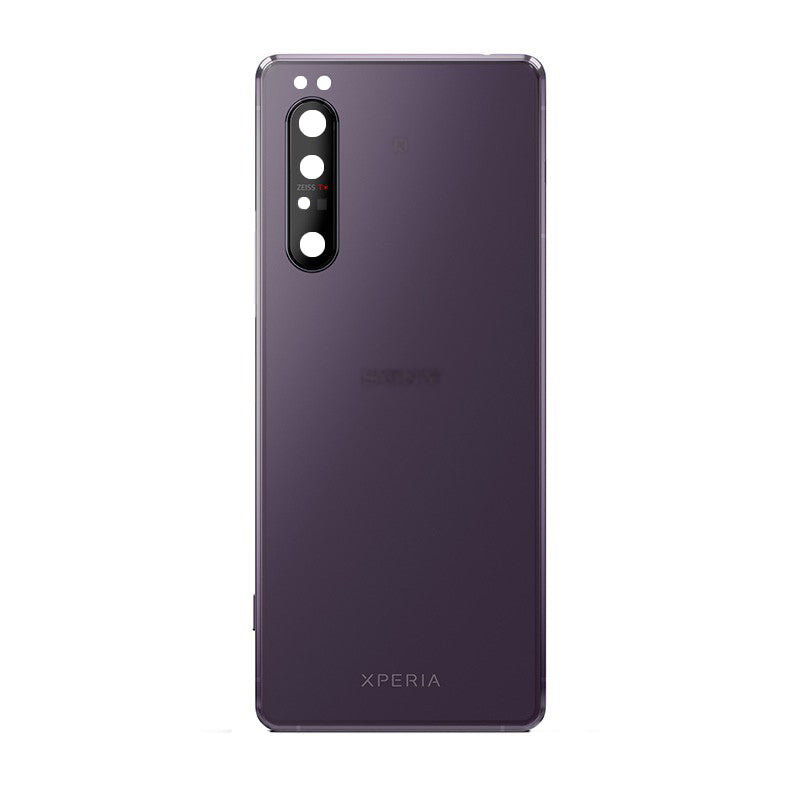 Custom Battery Cover with Camera Cover for Sony Xperia 1 II Purple