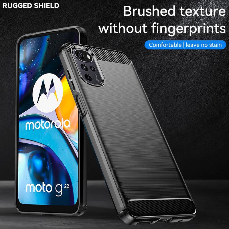 Brushed Silicone Phone Case For Motorola Moto E32 (India)