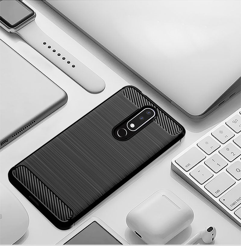 Brushed Silicone Phone Case For Nokia X3