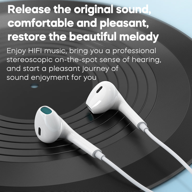 Headphones for Apple Earbuds Wired Earphones Built-in Microphone Vol