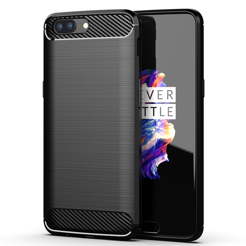 Brushed Silicone Phone Case For OnePlus 5