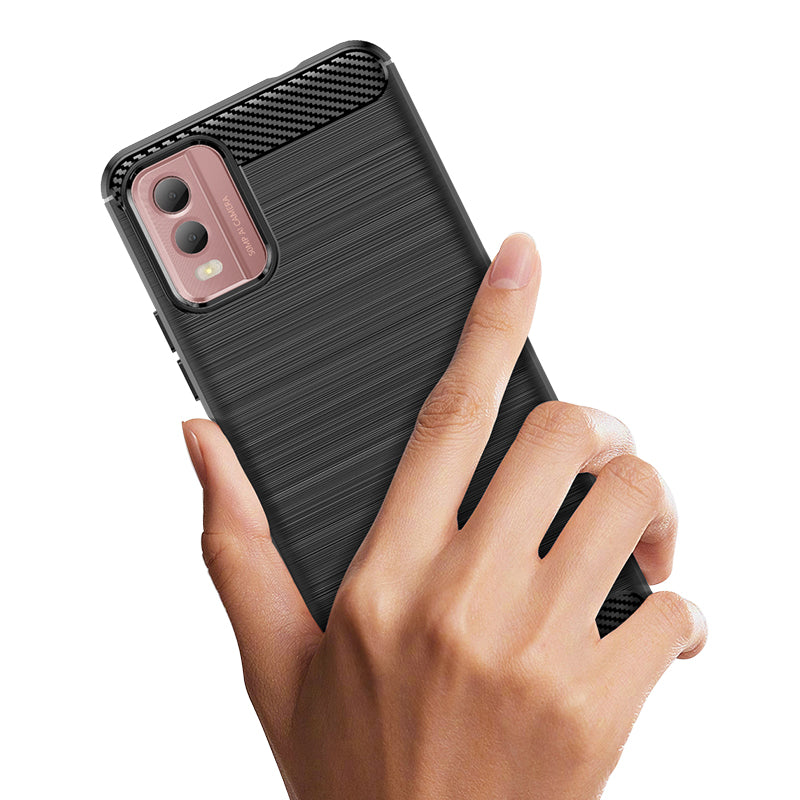 Brushed Silicone Phone Case For Nokia C32