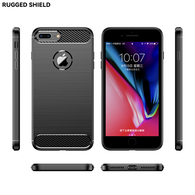 Brushed Silicone Phone Case For iPhone 8 Plus