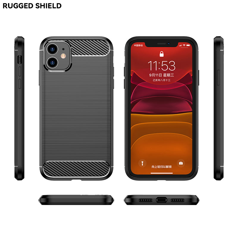 Brushed Silicone Phone Case For iPhone 11