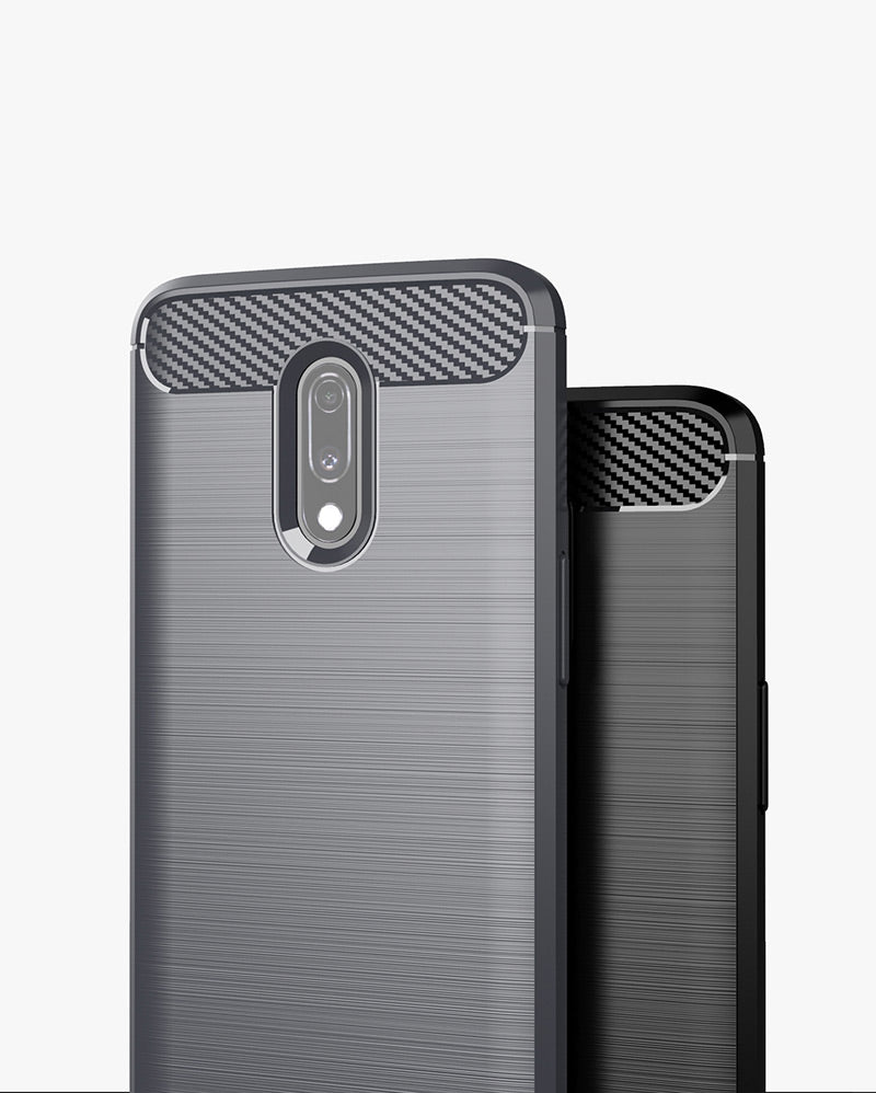 Brushed Silicone Phone Case For OnePlus 7